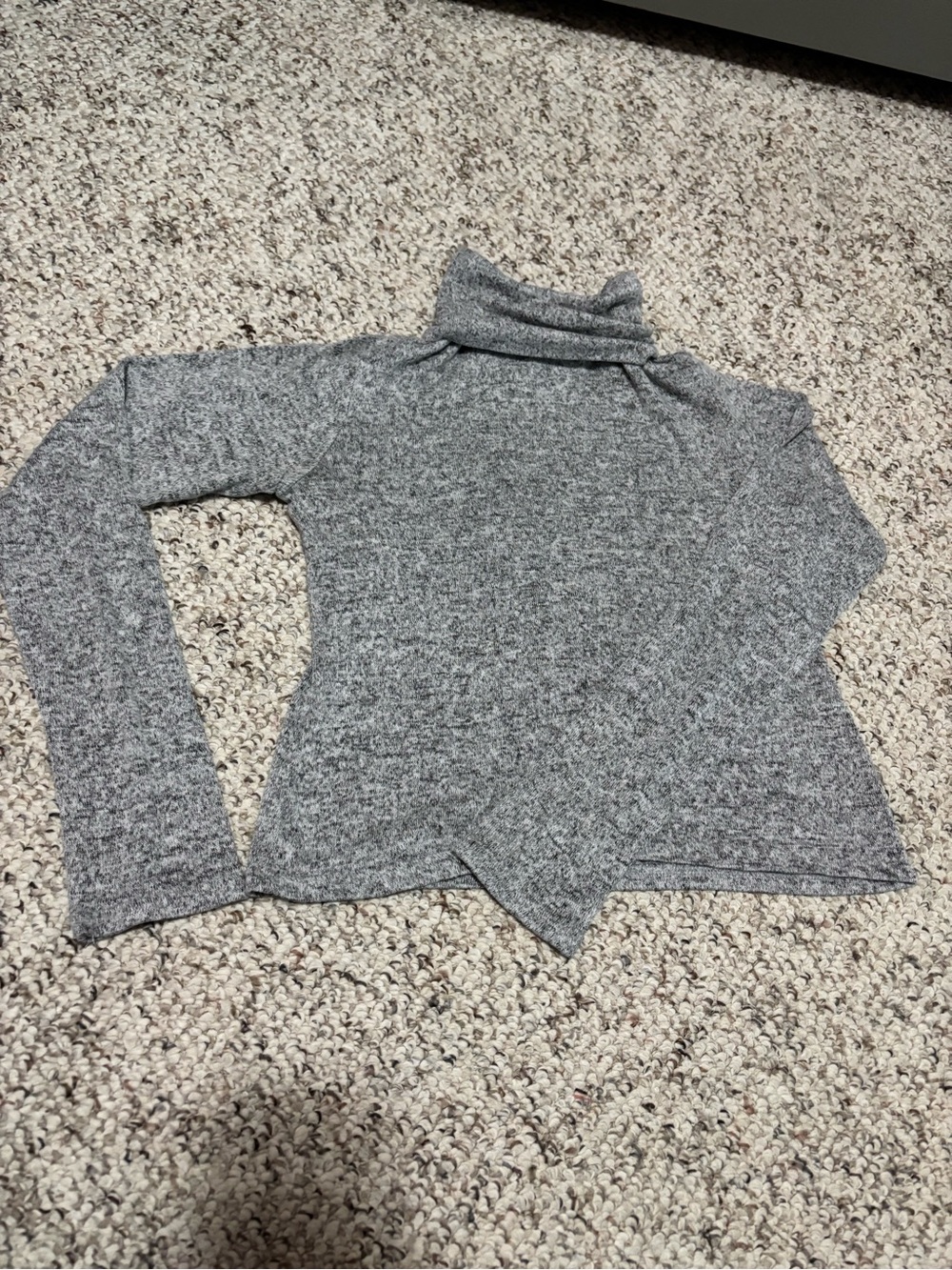 Zara Heather Gray Turtleneck Sweater